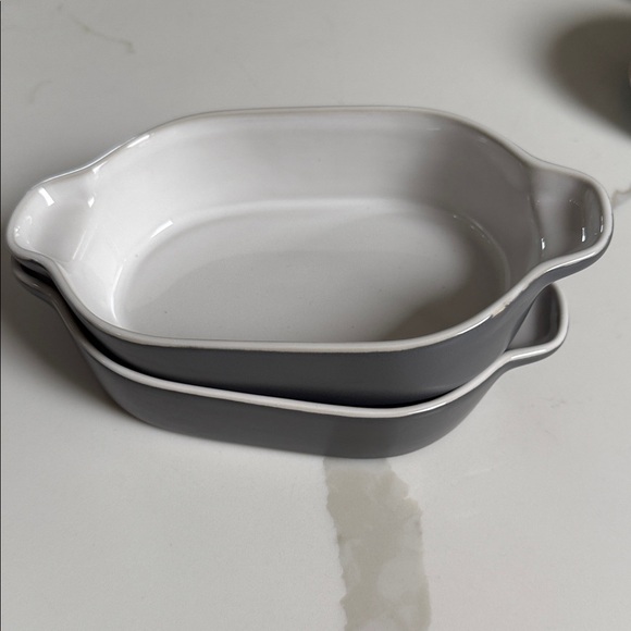 Royal Doulton Gordon Ramsay Gray and White Ceramic Baking Dishes - Picture 1 of 3